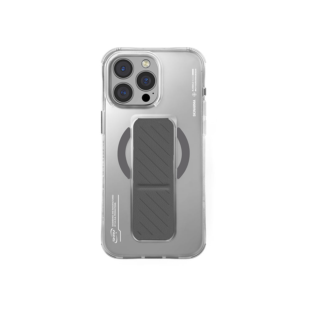 Apple iPhone 16 Pro Max Kılıf M-safe Şarj Özellikli Teknoloji Desenli Standlı Skinarma Axon Kapak
