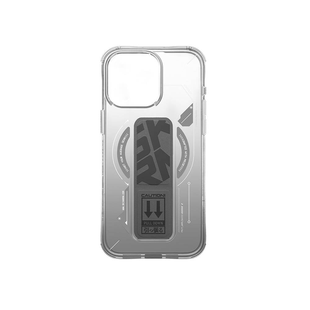 Apple iPhone 16 Pro Max Case M-safe Charging Feature Technology Patterned Stand Skinarma Helio Cover Gold