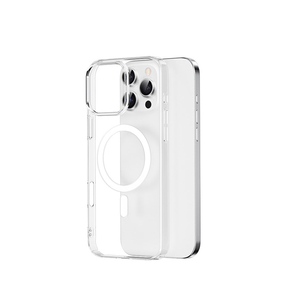 Apple iPhone 16 Pro Max Case M-safe Charging Feature Wiwu YXK-207 Invisible Pro Hard PC Cover Transparent