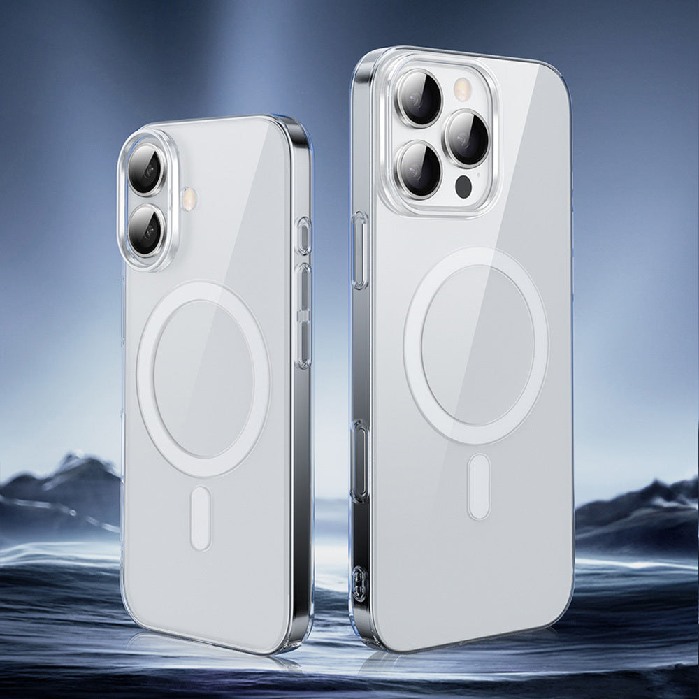 Apple iPhone 16 Pro Max Case M-safe Charging Feature Wiwu YXK-207 Invisible Pro Hard PC Cover Transparent