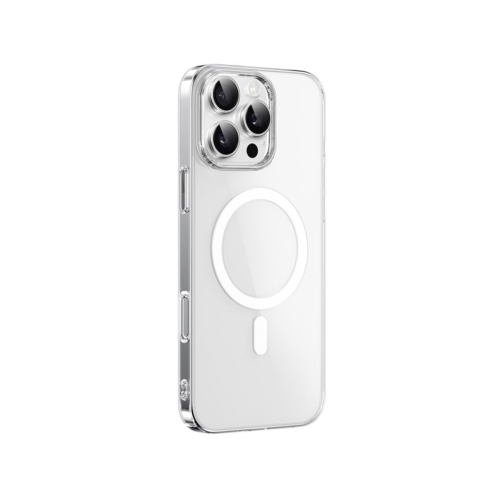 Apple iPhone 16 Pro Max Case M-safe Charging Feature Wiwu YXK-207 Invisible Pro Hard PC Cover Transparent