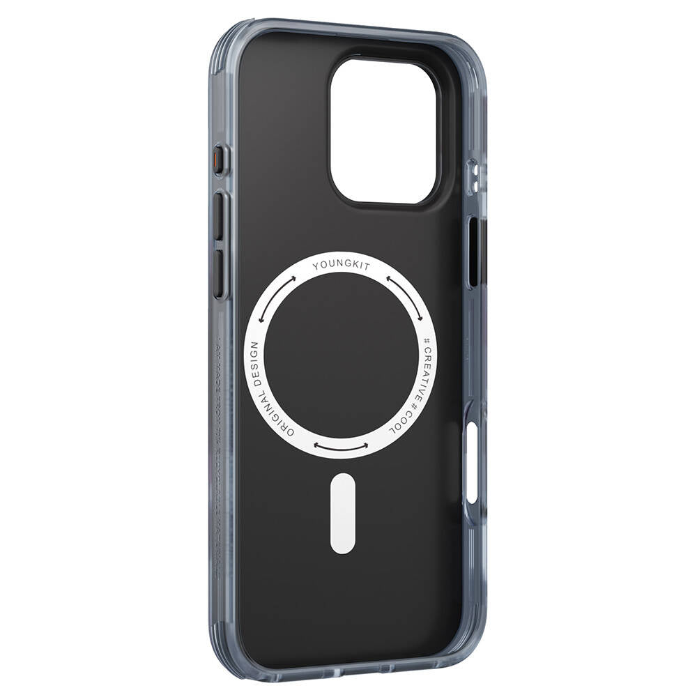 Apple iPhone 16 Pro Max Kılıf M-safe Şarj Özellikli Youngkit Love Serisi Kapak Yeşil