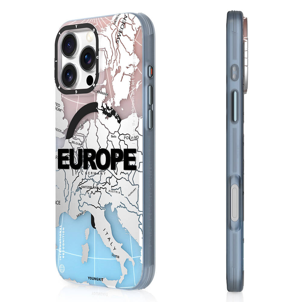 Apple iPhone 16 Pro Max Kılıf M-safe Şarj Özellikli Youngkit Universal Serisi Kapak Siyah