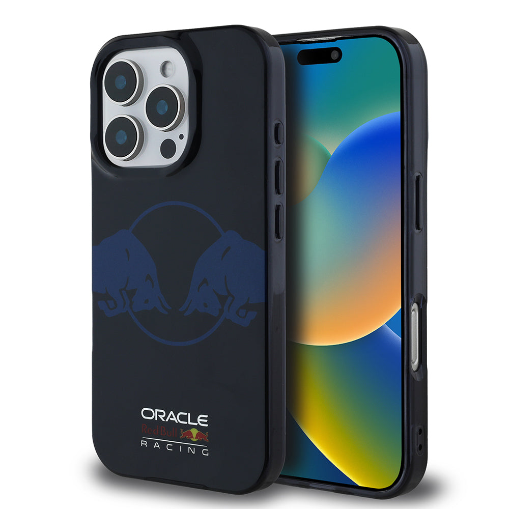 Apple iPhone 16 Pro Max Kılıf Redbull Orjinal Lisanslı M-safe Şarj Özellikli IML Çift Boğa Baskılı Sert Kapak Lacivert
