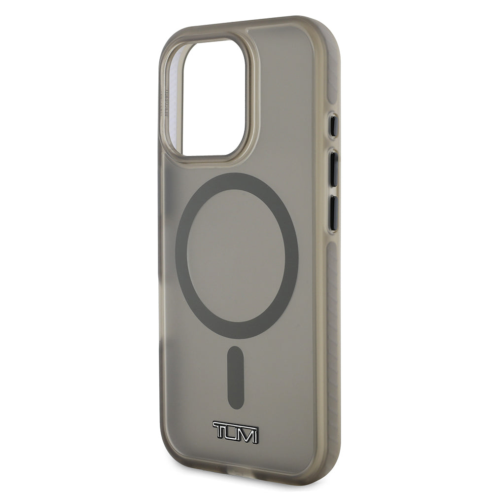 Apple iPhone 16 Pro Max Case TUMI Original Licensed M-safe Charging Feature Airbag Frosted Transparent Cover Khaki
