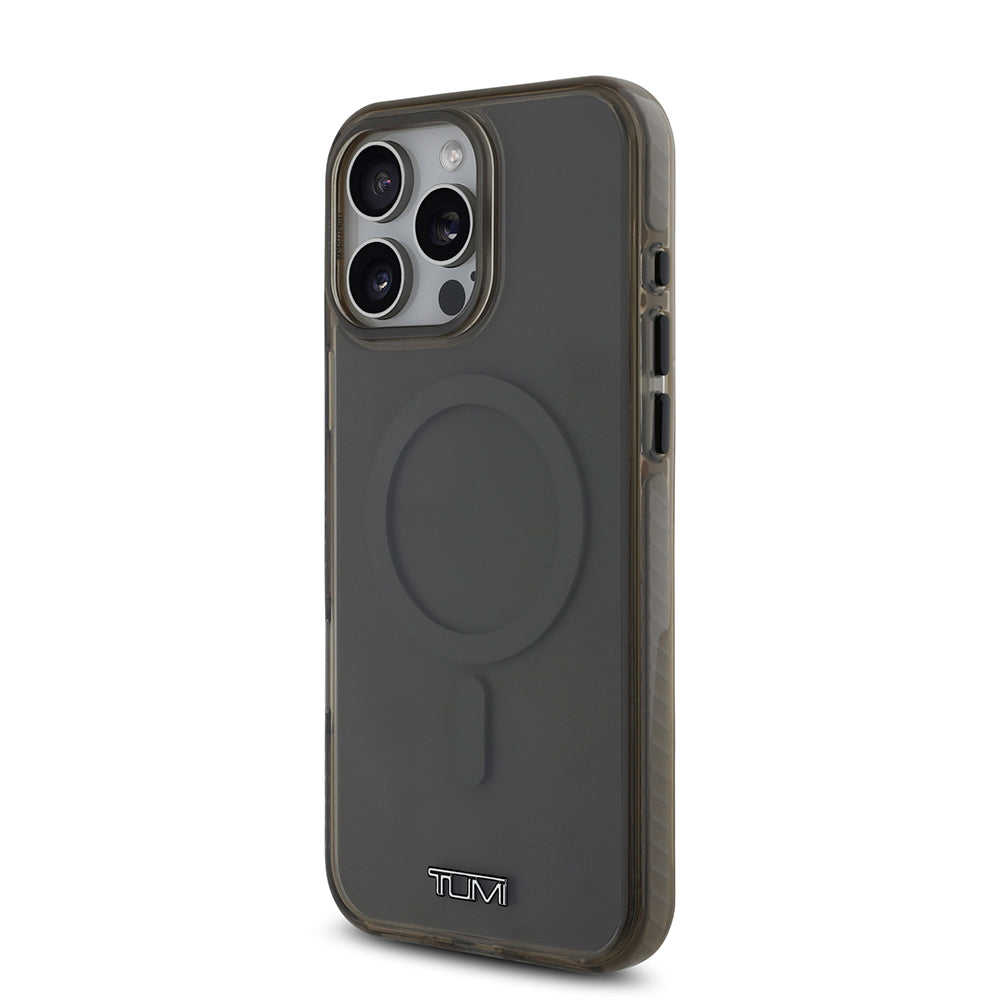 Apple iPhone 16 Pro Max Case TUMI Original Licensed M-safe Charging Feature Airbag Transparent Cover Khaki