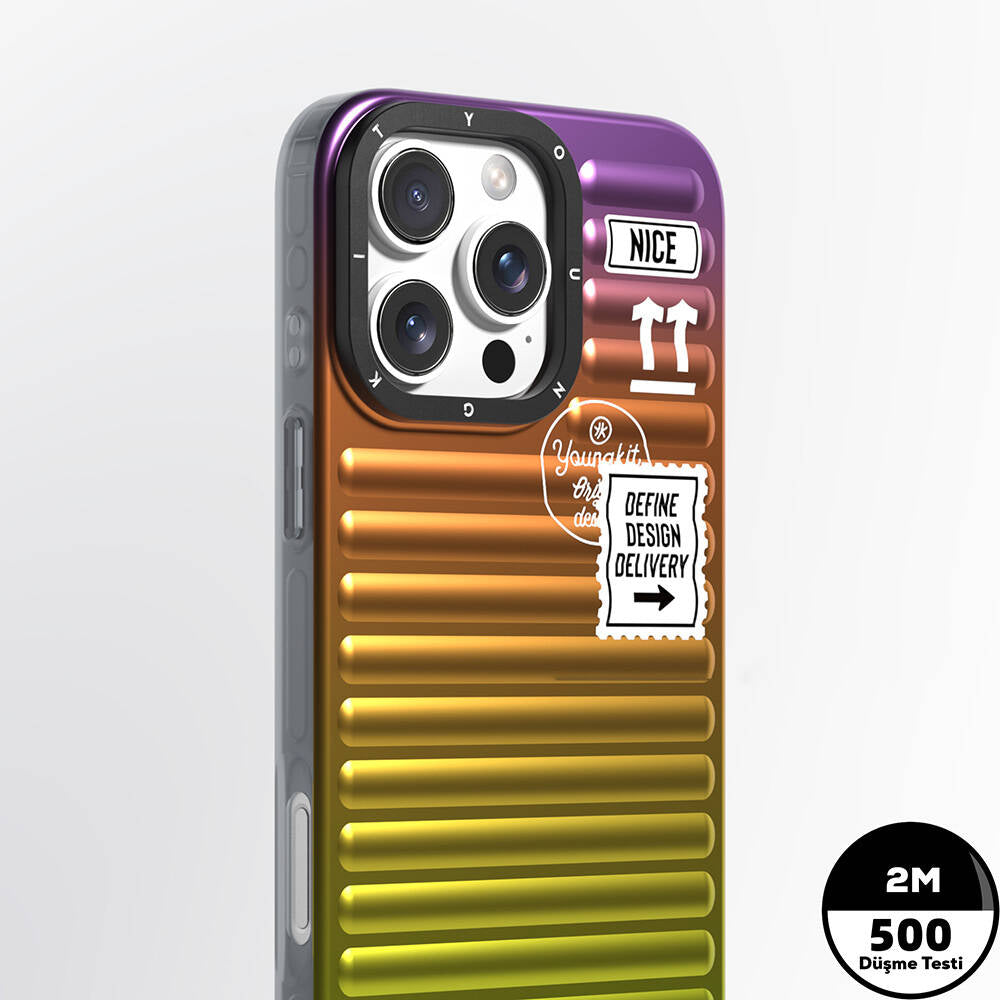 Apple iPhone 16 Pro Max Kılıf YoungKit The Secret Color Serisi Kapak Mavi