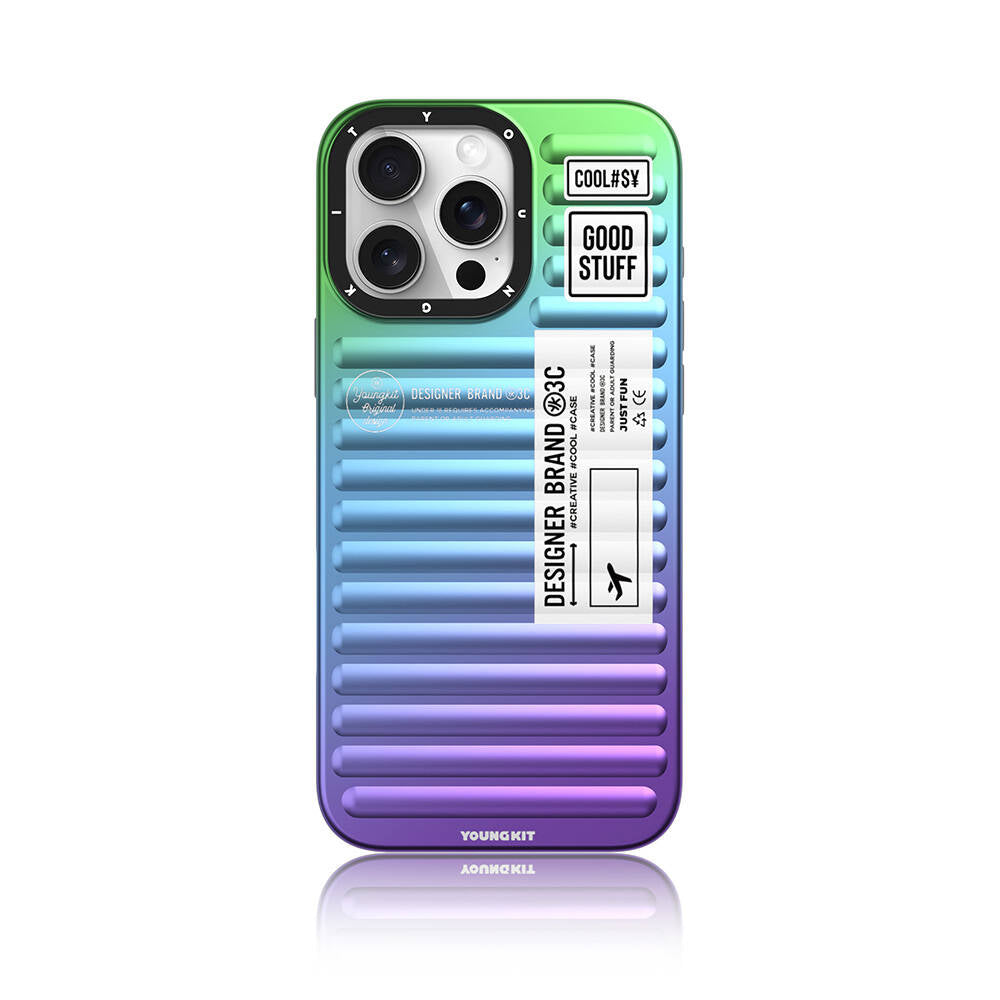 Apple iPhone 16 Pro Max Kılıf YoungKit The Secret Color Serisi Kapak Mavi