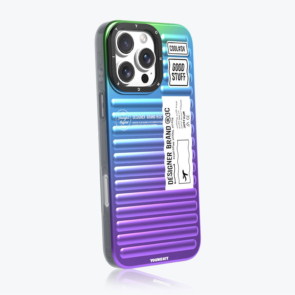 Apple iPhone 16 Pro Max Kılıf YoungKit The Secret Color Serisi Kapak Mavi