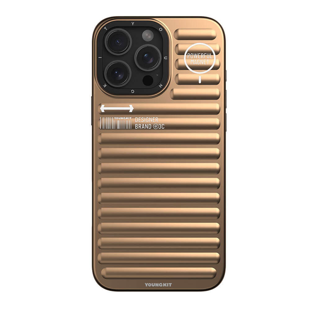 Apple iPhone 16 Pro Max M-safe Charging Case Matte Color Design Youngkit Original Series Cover Silver