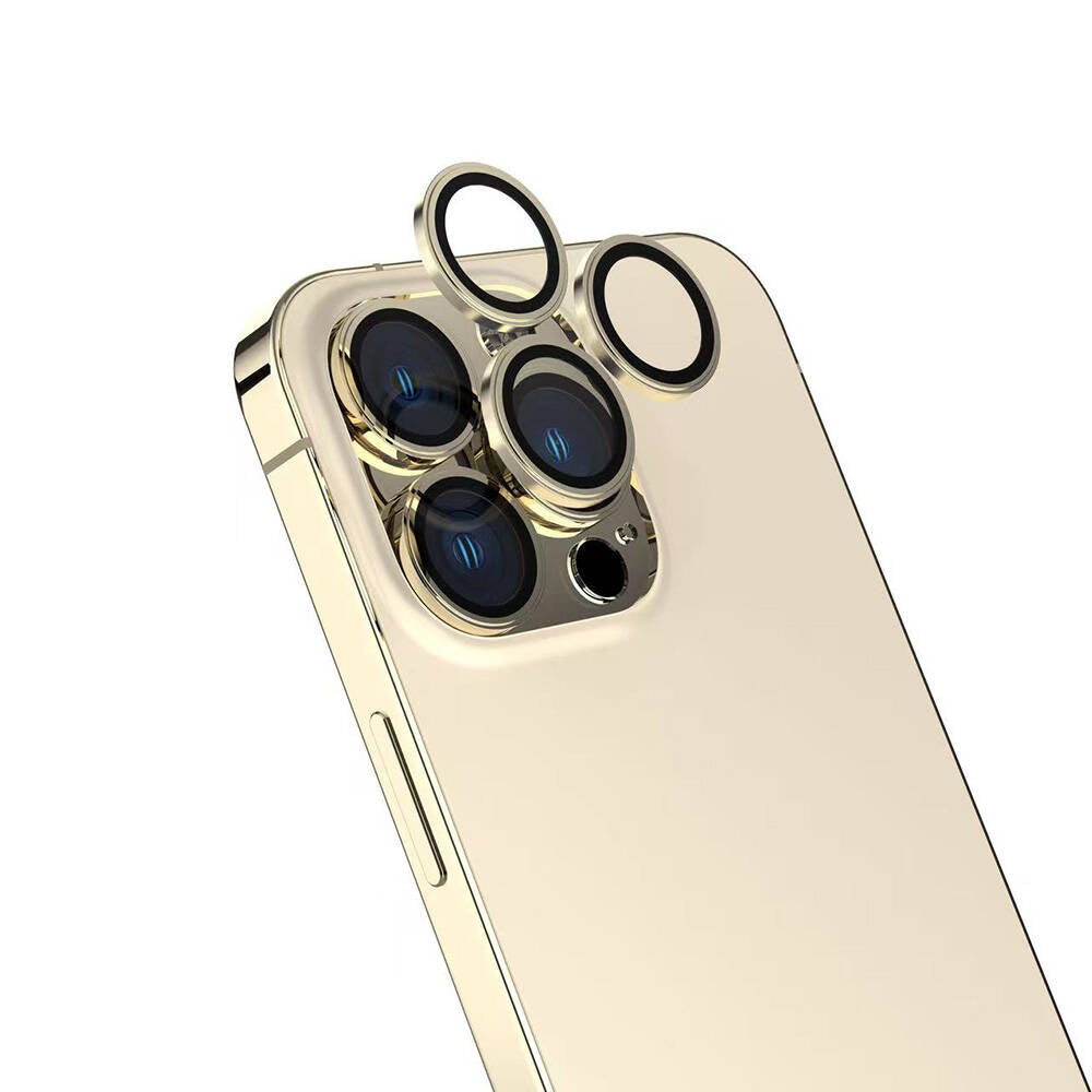 Apple iPhone 16 Pro Max Zore Sapphire CL-15 Fingerprint-Free Anti-Reflective Camera Lens Protector Silver