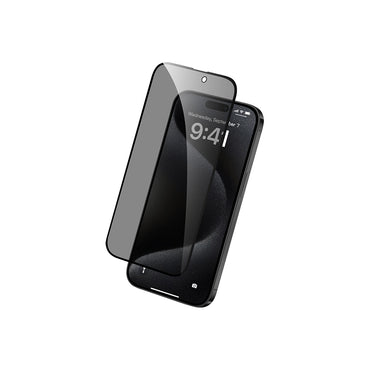 Apple iPhone 16 Raptic Ghost Privacy Tempered Glass Screen Protector Transparent