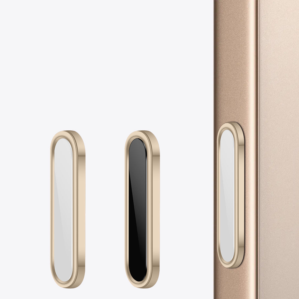 Apple iPhone 16 Serisi Uyumlu Metal Alaşımlı Hassas Dokunmatik Kamera Denetim Butonu Koruyucu Siyah