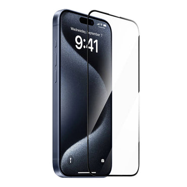 Apple iPhone 16 Wiwu GT-010 Anti-Reflective Polymer Oleophobic Coating Ultra Thin Tempered Glass Screen Protector Black