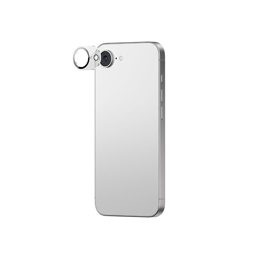 Apple iPhone 16E Amazingthing Anti Reflective Kamera Lens Koruyucu + Kolay Uygulama Aparatlı Şeffaf