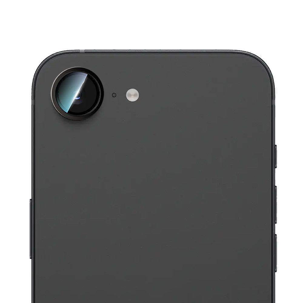 Apple iPhone 16E CaseWorld Alloy Series Oleophobic Anti-Reflective Camera Lens Protector Black