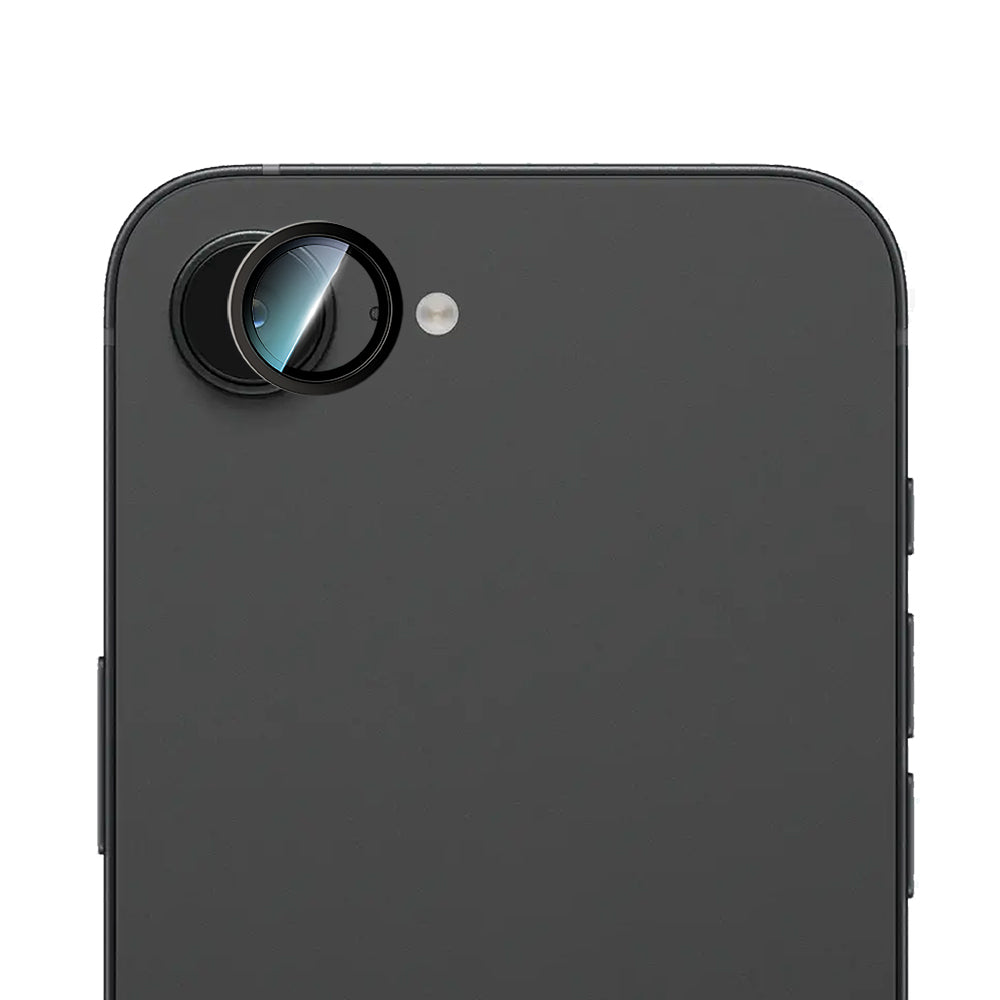 Apple iPhone 16E CaseWorld Alloy Series Oleophobic Anti-Reflective Camera Lens Protector Black