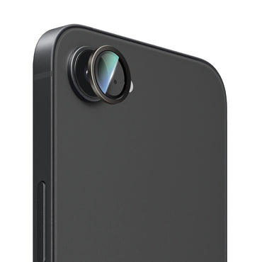 Apple iPhone 16E CaseWorld Alloy Series Oleophobic Anti-Reflective Camera Lens Protector Black