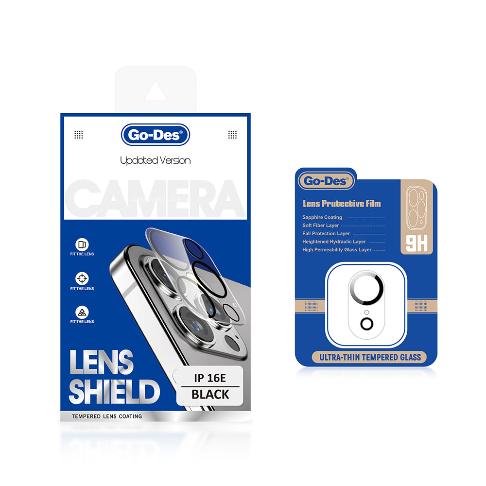 Apple iPhone 16E Go Des Lens Shield CL-14 Camera Lens Protector Transparent