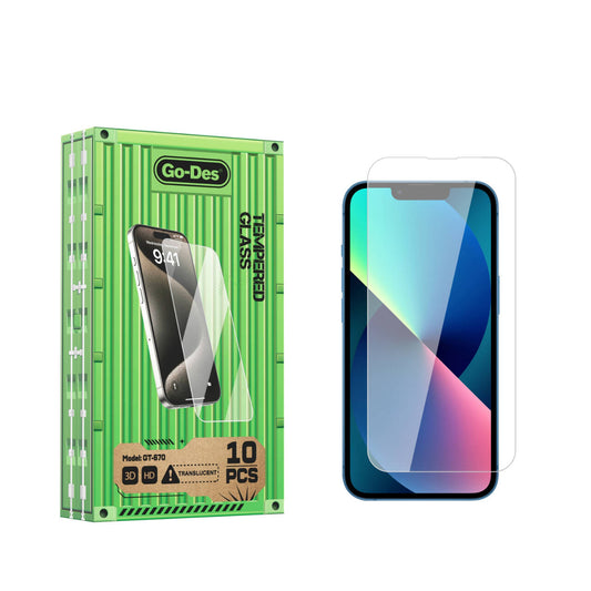 Apple iPhone 16E Go Des Anti-Fingerprint 9H Oleophobic Boom Glass Screen Protector Colorless