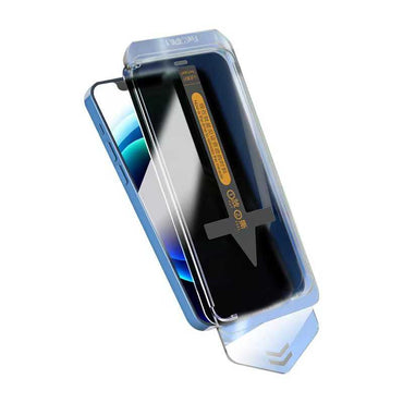 Apple iPhone 16E Ghost Screen Protector Zore Super Fast Anti-Dust Privacy Anti-Dust Tempered Screen Film Black