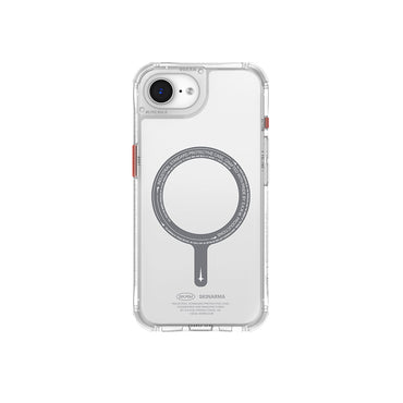 Apple iPhone 16E Kılıf M-safe Şarj Özellikli Şeffaf Airbag Tasarımlı Skinarma Saido Kapak Siyah