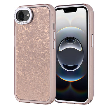 Apple iPhone 16E Case Stone Design Zore Door Cover Gold