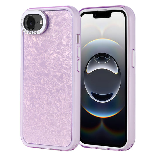 Apple iPhone 16E Case Stone Design Zore Door Cover Lilac