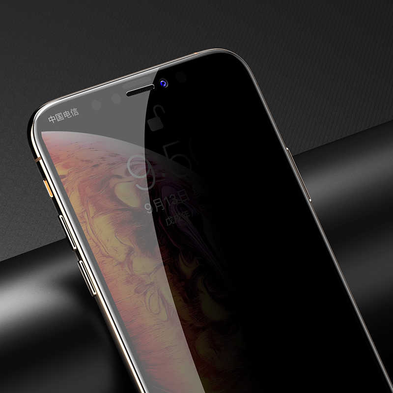Apple iPhone 16E Zore Kor Privacy Glass Screen Protector Black