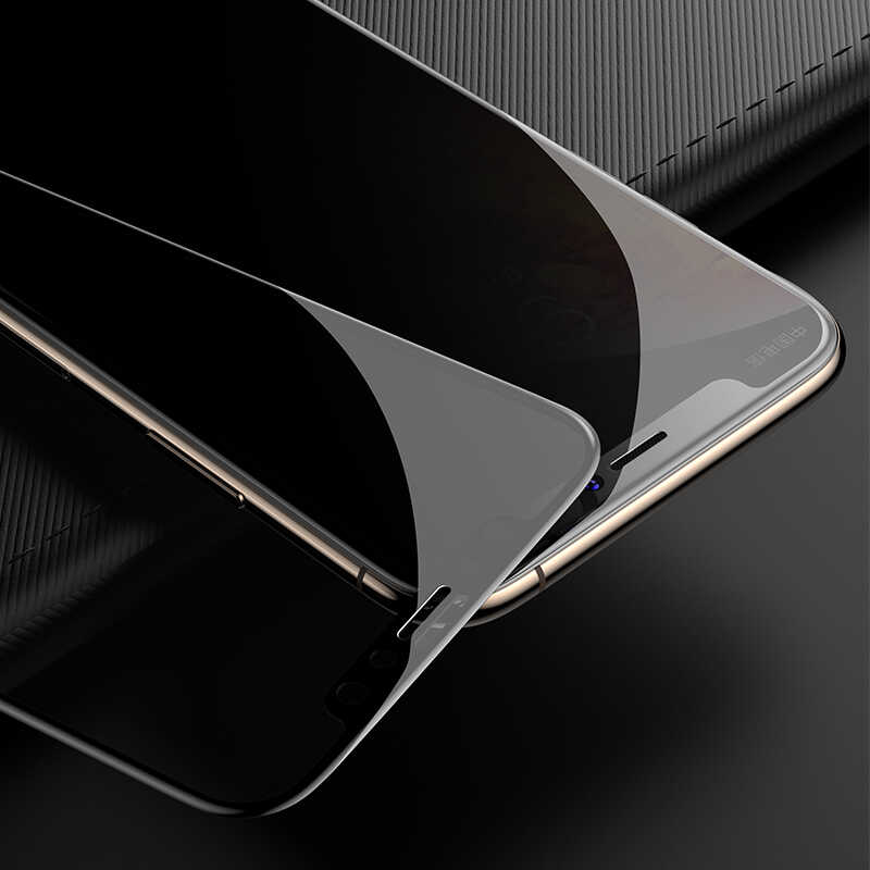 Apple iPhone 16E Zore Kor Privacy Glass Screen Protector Black