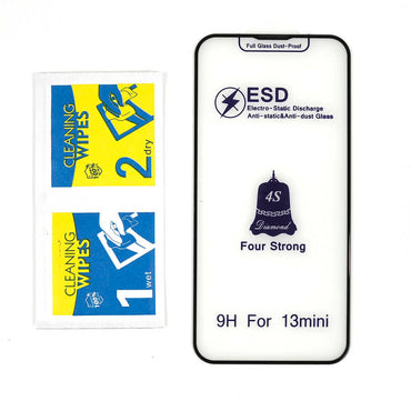 Apple iPhone 16E Zore Rika Premium Tempered Glass Screen Protector Black