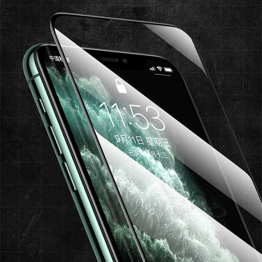 Apple iPhone 16E Zore Rio Glass Screen Protector Black