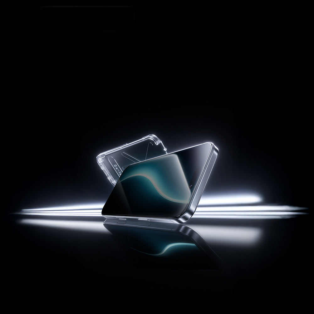 Apple iPhone 17 Air Benks Glass Warrior Privacy HD Cam Ekran Koruyucu + Kolay Uygulama Aparatlı Siyah