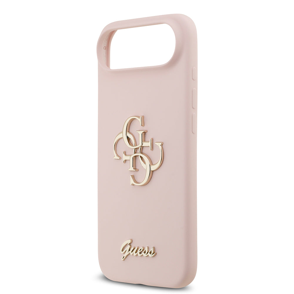 Apple iPhone 17 Air Kılıf Guess Orjinal Lisanslı Grained Yazı Logolu Kapak Kahverengi