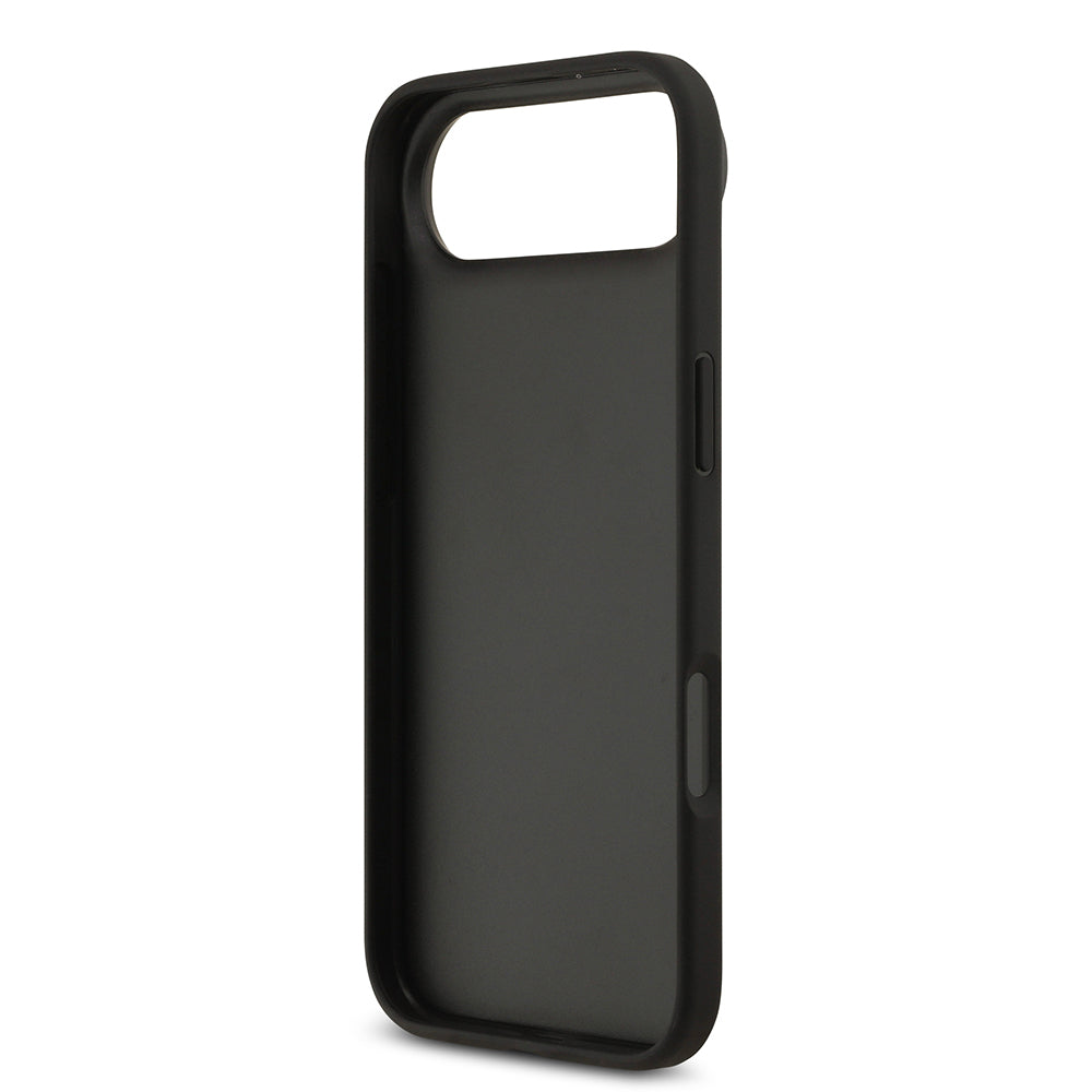 Apple iPhone 17 Air Case Guess Original Licensed PU Leather 4G Patterned Triangle Logo Cover Black