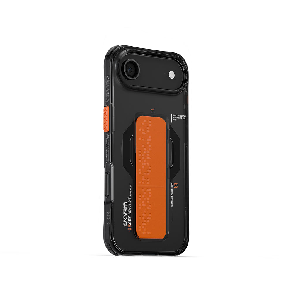 Apple iPhone 17 Air Case M-Safe Charging Feature Airbag Design Stand Skinarma Haxa Cover Smoke