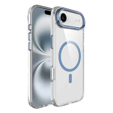 Apple iPhone 17 Air Kılıf M-safe Şarj Özellikli Airbagli Kamera Standlı Zore Azor Kapak