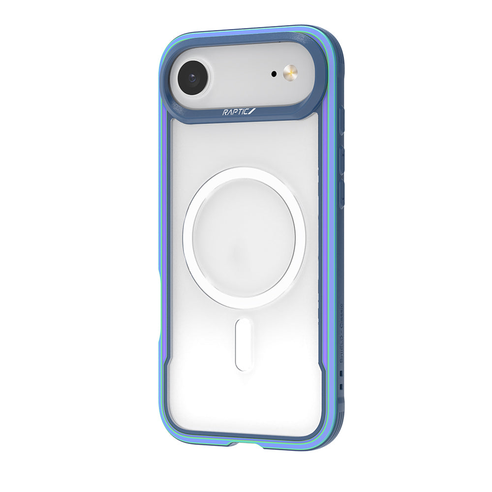 Apple iPhone 17 Air Kılıf M-safe Şarj Özellikli Airbagli Raptic Shield Serisi Şeffaf Arka Yüzey Kapak Colorful