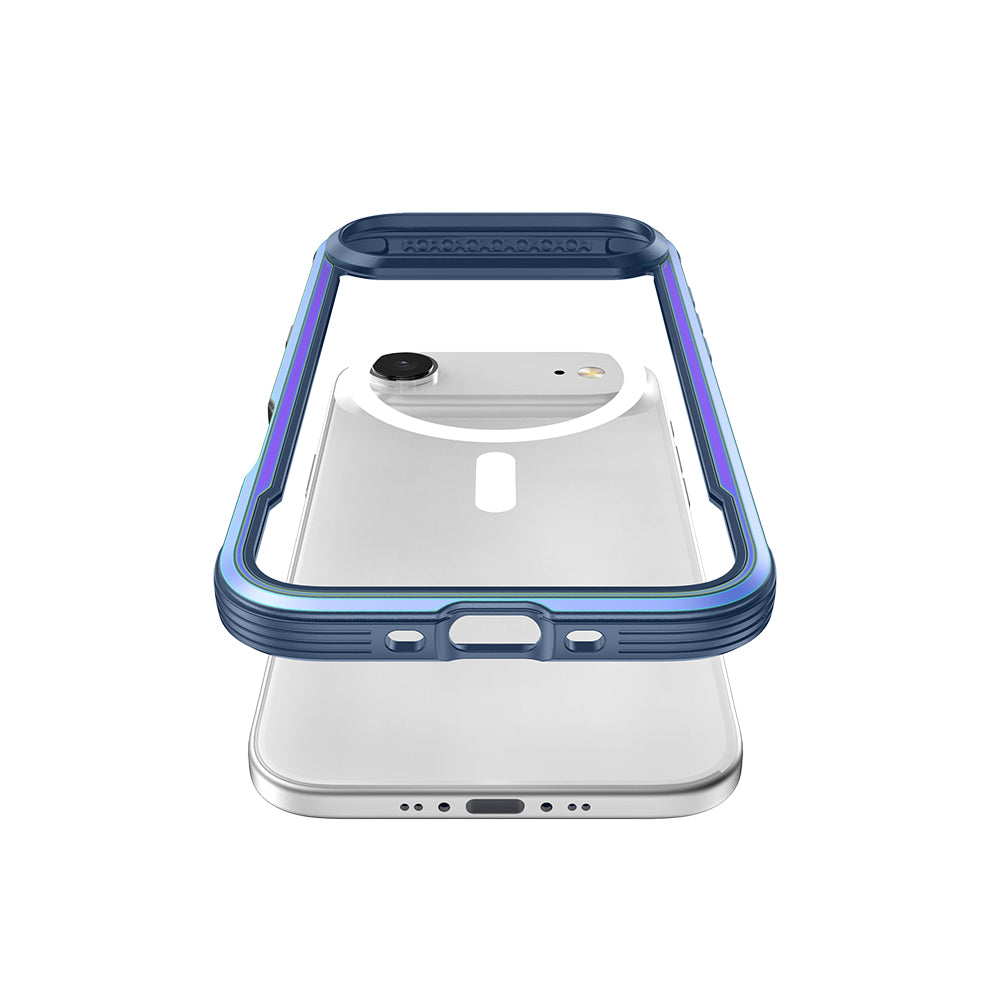 Apple iPhone 17 Air Kılıf M-safe Şarj Özellikli Airbagli Raptic Shield Serisi Şeffaf Arka Yüzey Kapak Colorful