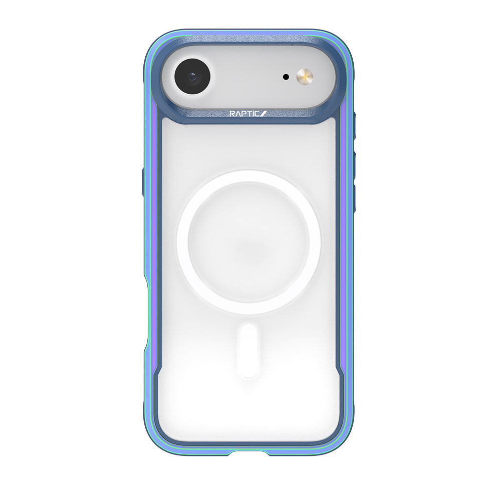 Apple iPhone 17 Air Case with M-Safe Charging Feature, Airbag, Raptic Shield Series Transparent Back Cover, Colorful