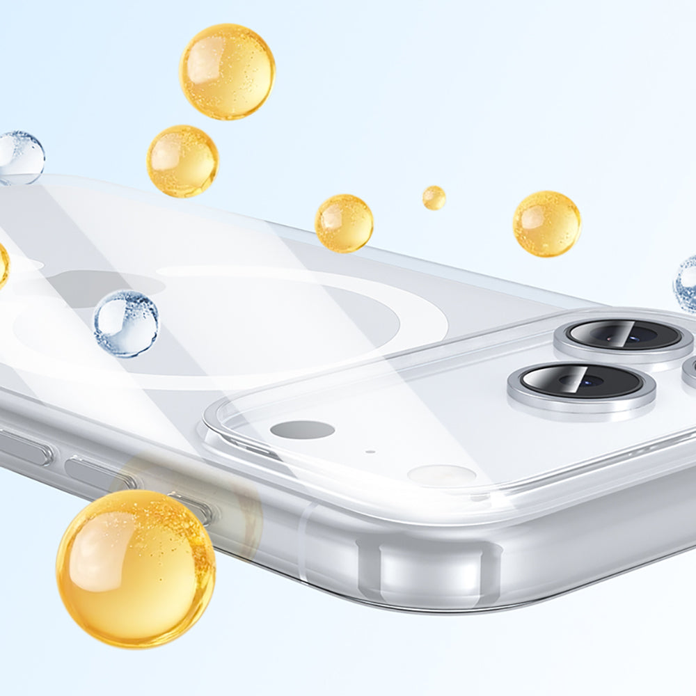 Apple iPhone 17 Air Kılıf M-safe Şarj Özellikli Benks Crystal Serisi Şeffaf Kapak Şeffaf