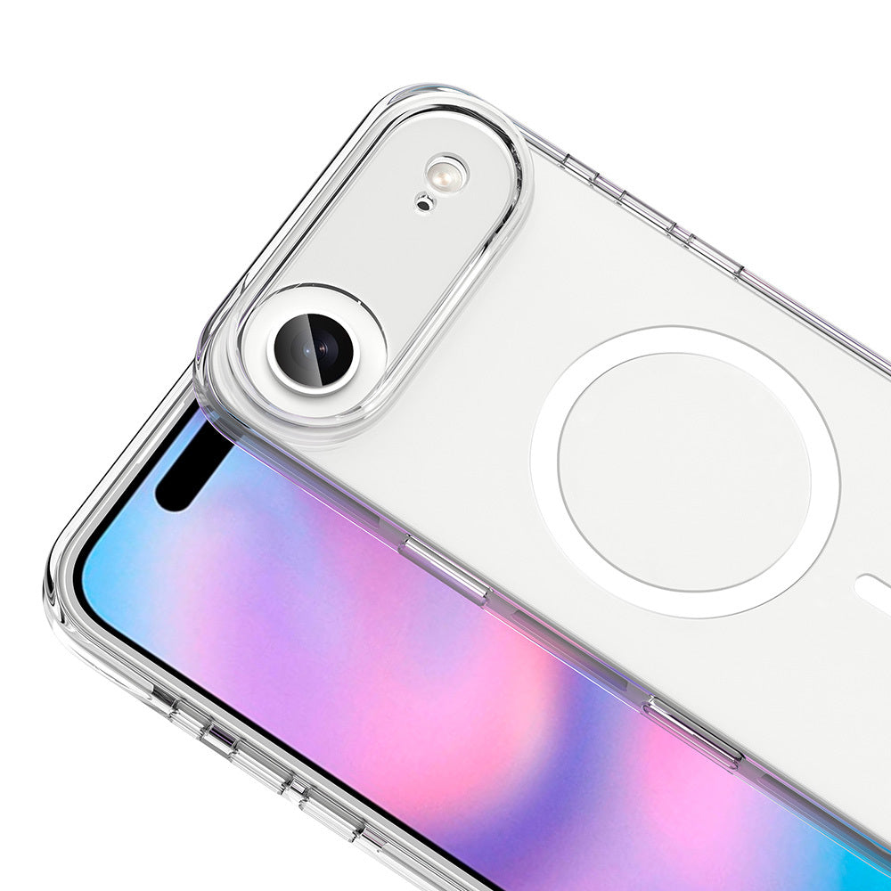 Apple iPhone 17 Air Case M-safe Charging Feature Camera Protection Zore Crypto Transparent Cover