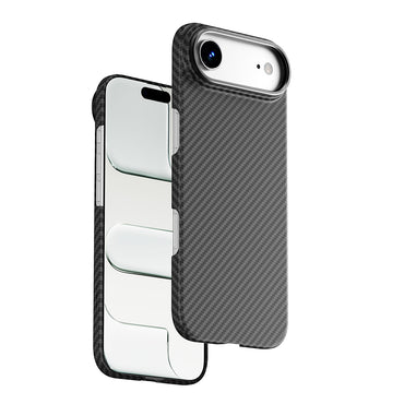 Apple iPhone 17 Air Kılıf M-safe Şarj Özellikli Kamera Standlı Wiwu DCC-206 Aramid Air Kapak