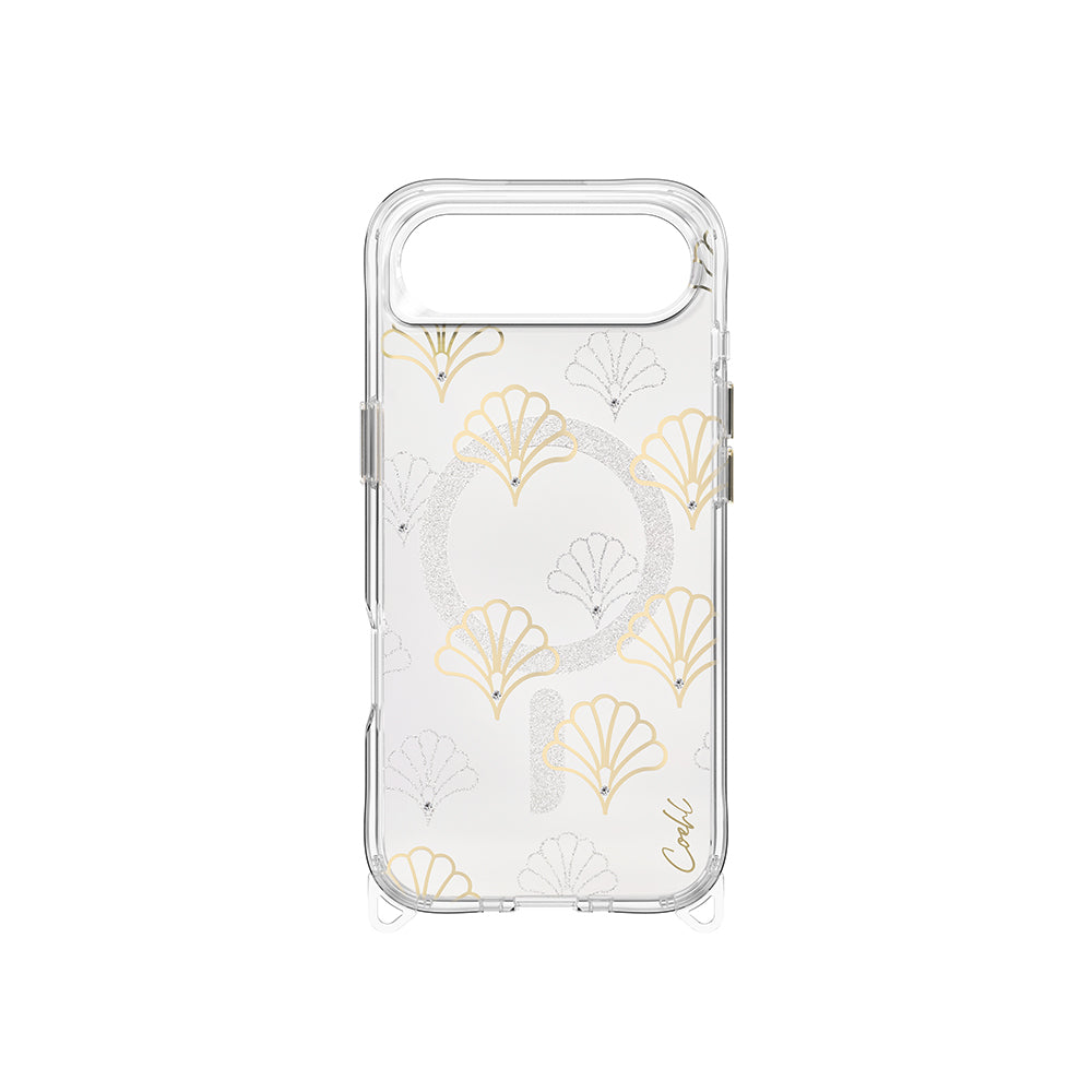 Apple iPhone 17 Air Case M-safe Charging Feature Transparent Patterned Back Surface Coehl Maree Cover Silver