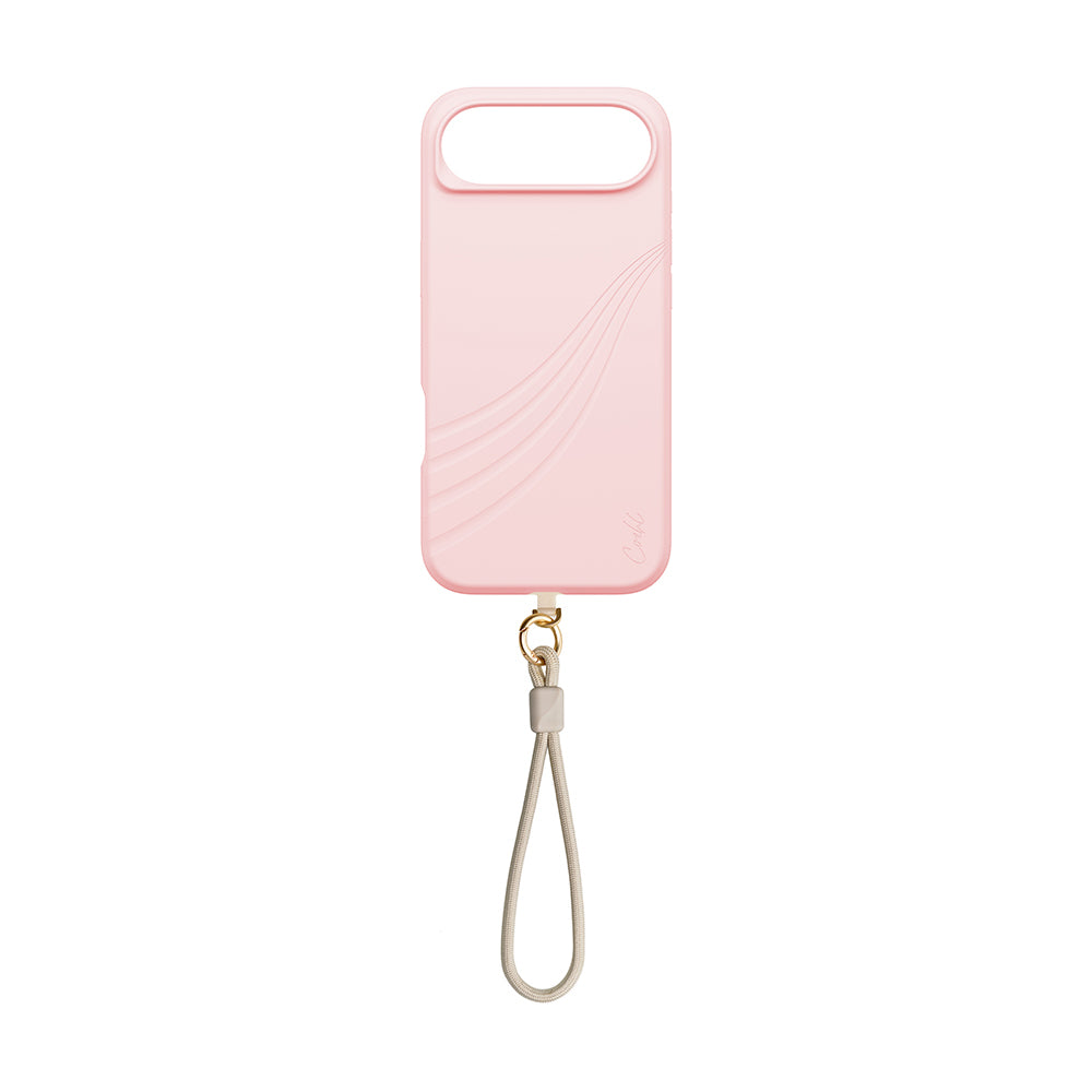 Apple iPhone 17 Air Case M-safe Charging Feature Soft Back Surface Strap Rope Coehl Serina Cover Pink