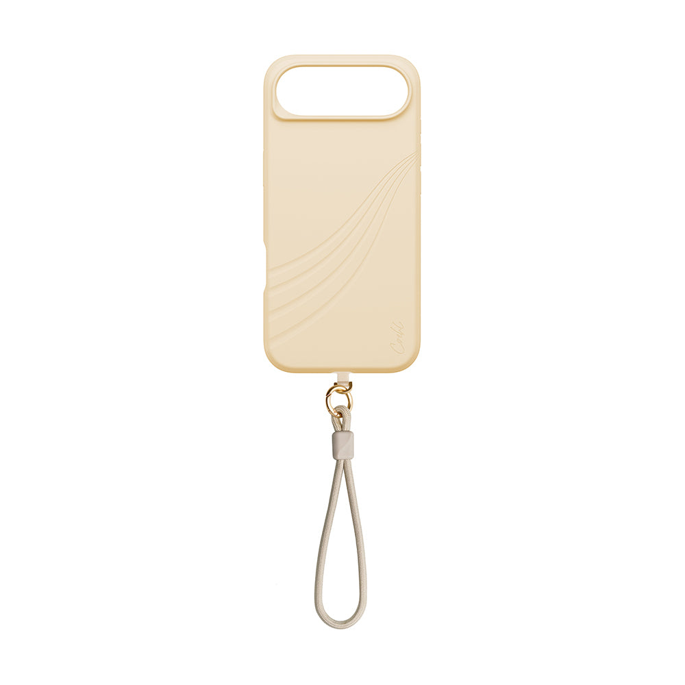 Apple iPhone 17 Air Case M-safe Charging Feature Soft Back Surface Strap Rope Coehl Serina Cover Cream