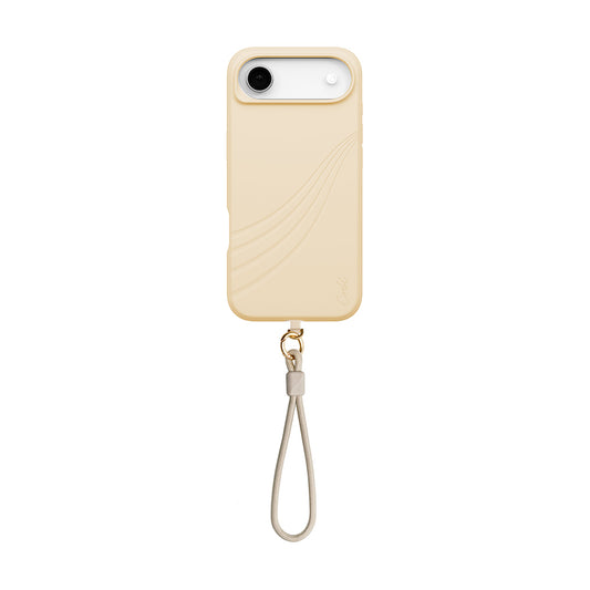 Apple iPhone 17 Air Case M-safe Charging Feature Soft Back Surface Strap Rope Coehl Serina Cover Cream