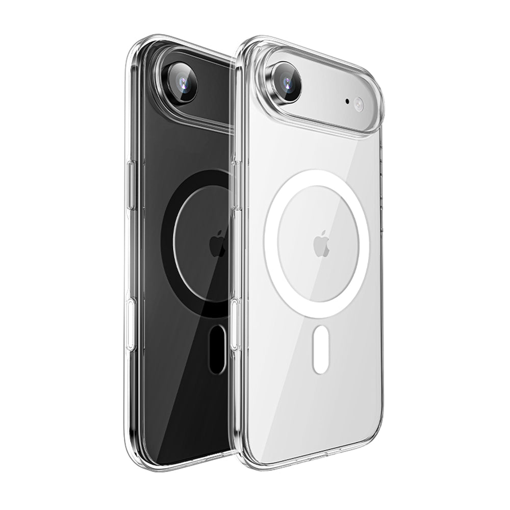 Apple iPhone 17 Air Case M-safe Charging Feature Transparent Hard PC Wallets Pita Cover Transparent