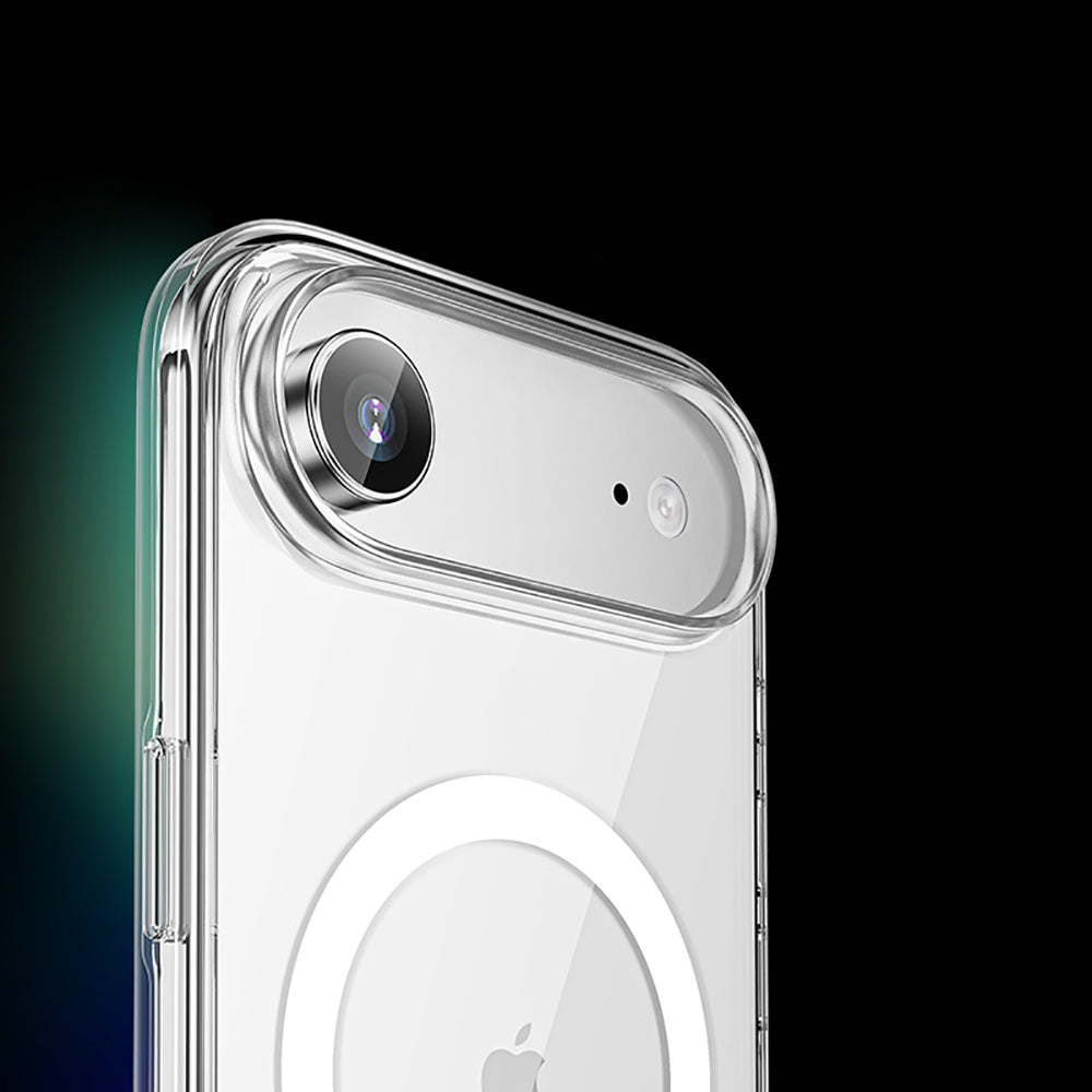 Apple iPhone 17 Air Case M-safe Charging Feature Transparent Hard PC Wallets Pita Cover Transparent
