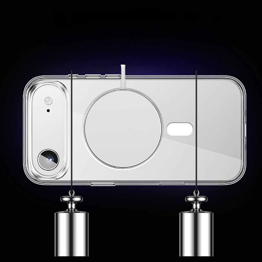 Apple iPhone 17 Air Case M-safe Charging Feature Transparent Hard PC Wallets Pita Cover Transparent